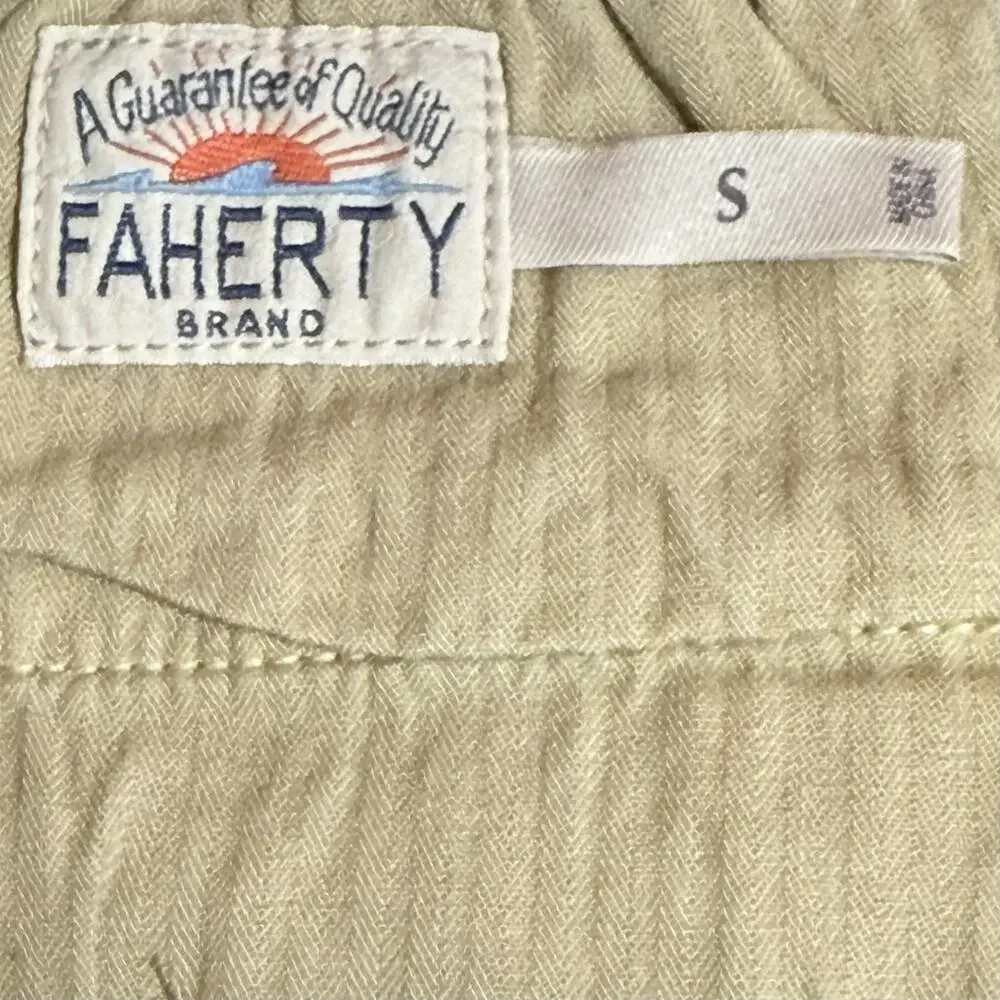 Faherty Shorts Mens Small Jungle Tropical Drawstring Pull On 6.5